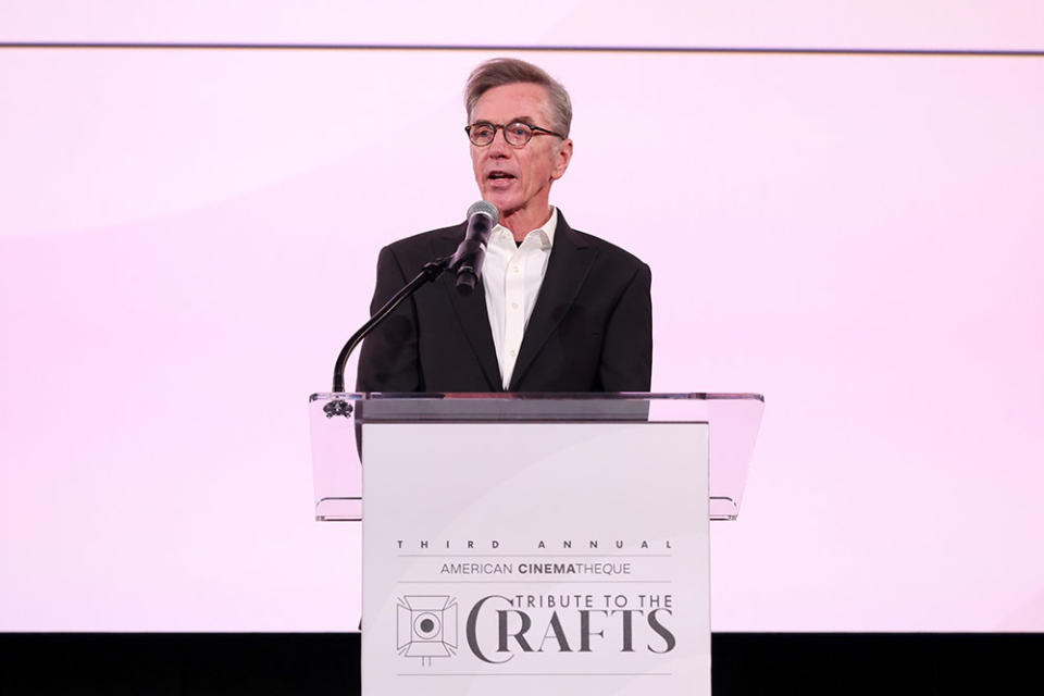 Kevin O'Connell, recipient of the Career Achievement Award, speaks onstage during American Cinematheque's 3rd Annual Tribute to the Crafts at The Egyptian Theatre Hollywood on January 19, 2024 in Los Angeles,