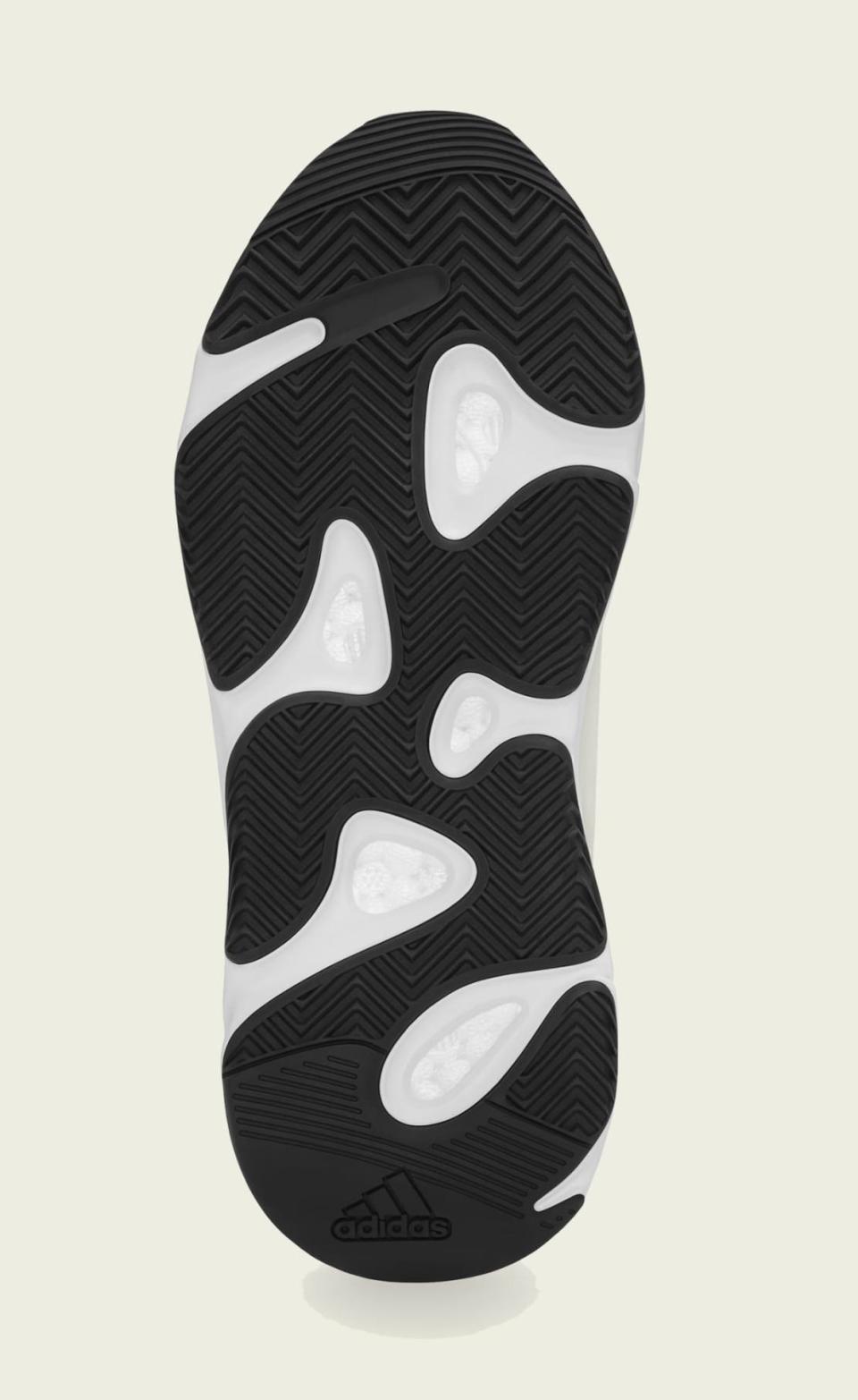 The outsole of the Adidas Yeezy Boost 700 MNVN “Analog.” - Credit: Courtesy of Adidas