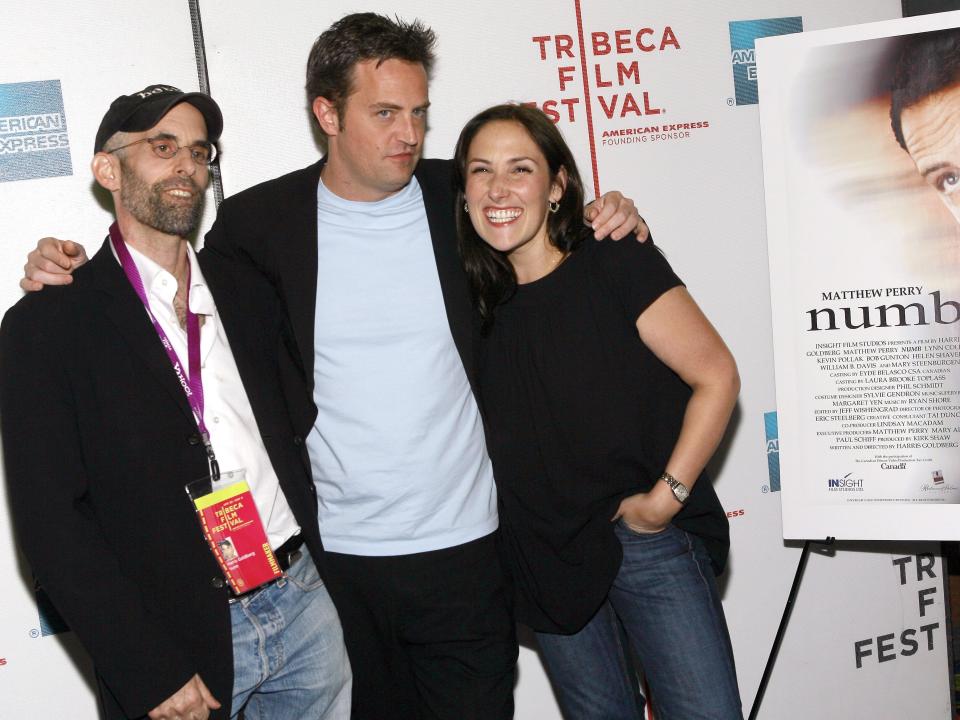 Harris Goldberg, Matthew Perry, and Ricki Lake during 6th Annual Tribeca Film Festival premiere of "Numb" in 2007.