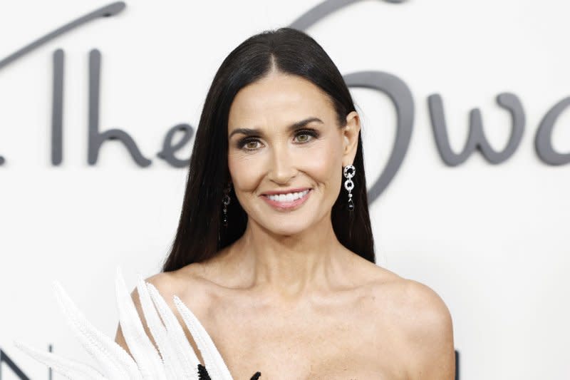 Demi Moore attends the "Feud: Capote Vs. the Swans" premiere Tuesday. File Photo by John Angelillo/UPI