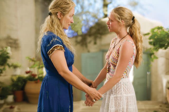 <p>Universal Pictures/Relativity Media/Littlestar/Playtone/Kobal/Shutterstock </p> Meryl Streep, Amanda Seyfried in 'Mamma Mia!' (2008)