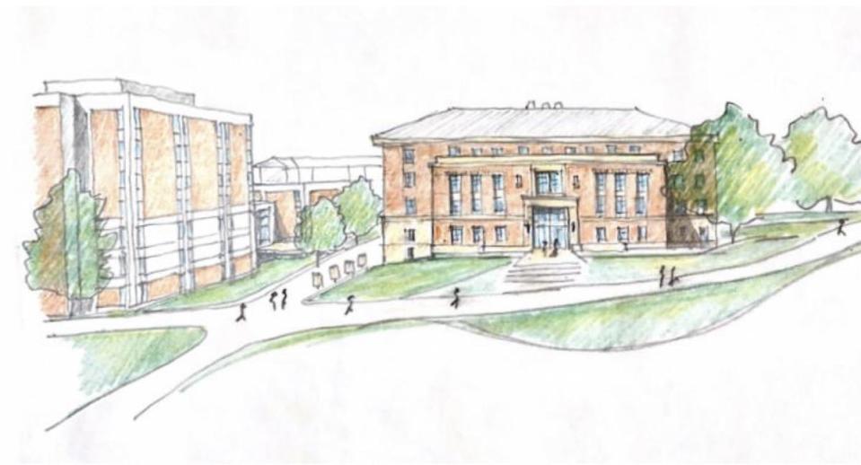 A rendering of the future Poultry Science Building.