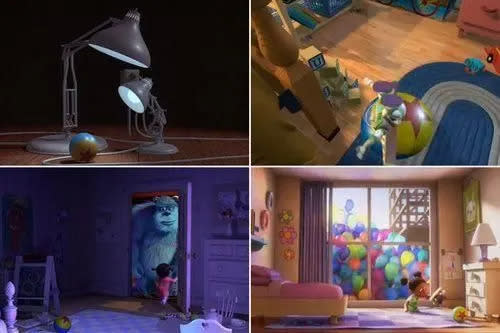 The ball from the Pixar logo appears in several Disney movies. (Disney)