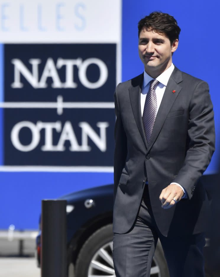 Justin Trudeau beim Nato-Gipfel