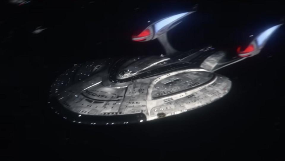 The new Enterprise-F on Star Trek: Picard season 3. 