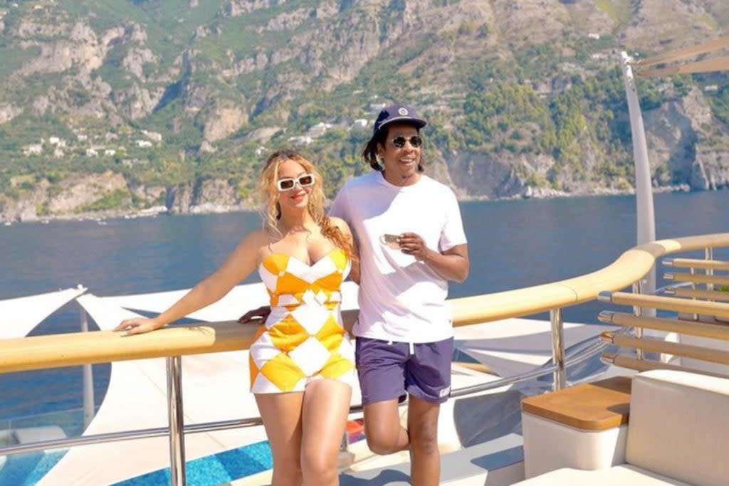 Beyonce and Jay-Z are on holiday in the Med  (Beyonce/Instagram)