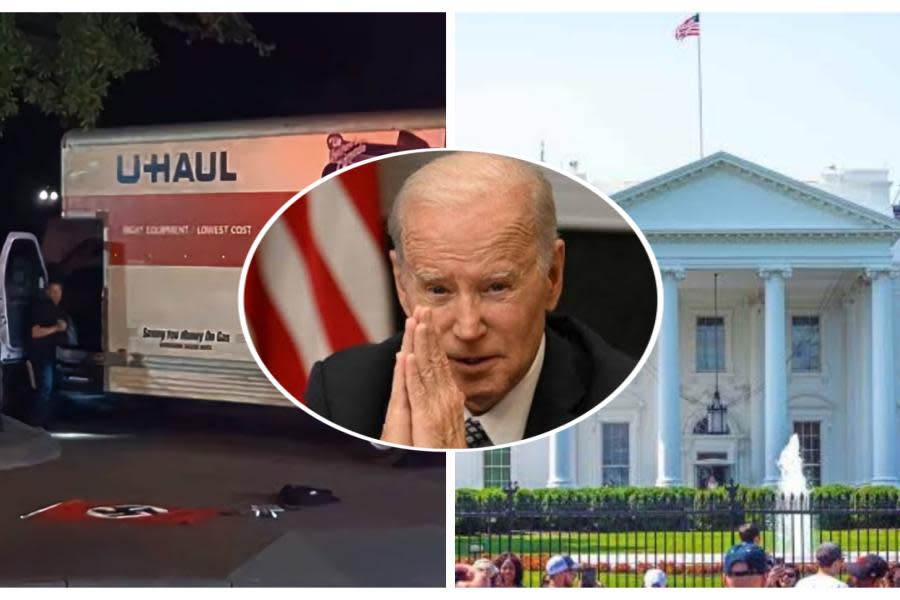 Acusan a sujeto con bandera nazi de intento de asesinato contra Joe Biden