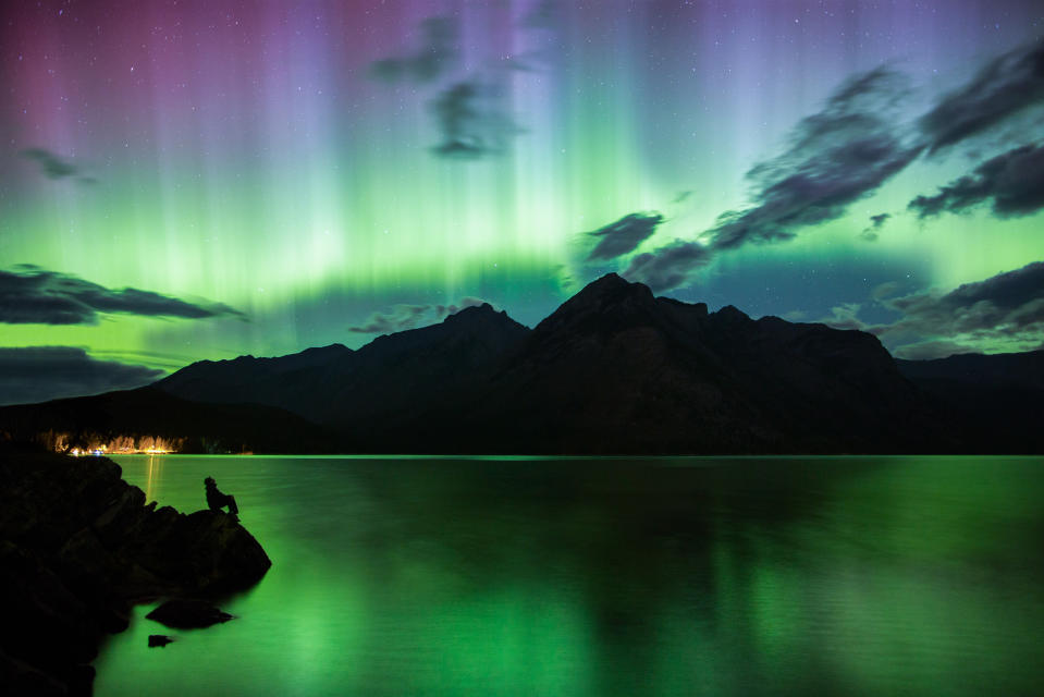 Lake Minnewanka, Banff National Park, Alberta, Canada. (Photo: Paul Zizka/Caters News)