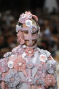 A model wears a creation for the Thom Browne mens Spring-Summer 2020 fashion collection presented in Paris, Saturday, June 22 2019. (AP Photo/Michel Euler)