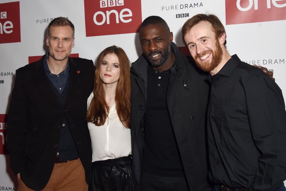 Idris Elba with some of his Luther cast mates (Getty Images)