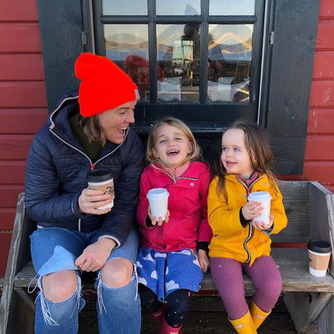 <p>Brandi Carlile Instagram</p> Brandi Carlile with her daughters, Evangeline and Elijah