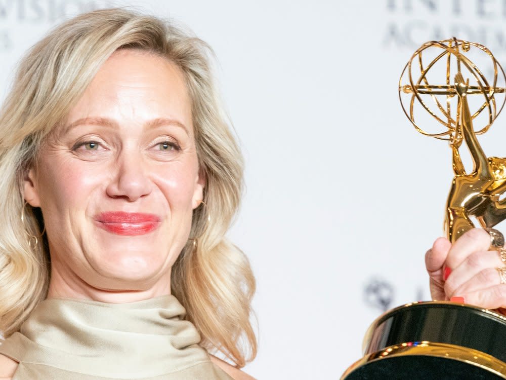 Besonderer Moment in ihrer Karriere: 2018 konnte Anna Schudt einen International Emmy Award in New York entgegennehmen. (Bild: lev radin/Shutterstock.com)