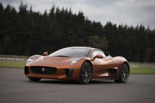 Felipe Massa drives the Jaguar C-X75 concept