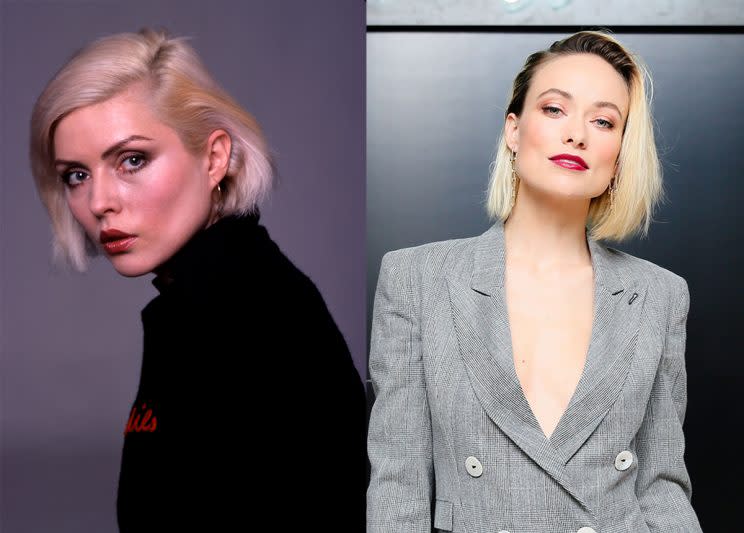 Olivia Wilde is feeling Debbie Harry vibes now that she's a blondie. (Photo: Getty Images/Rex)