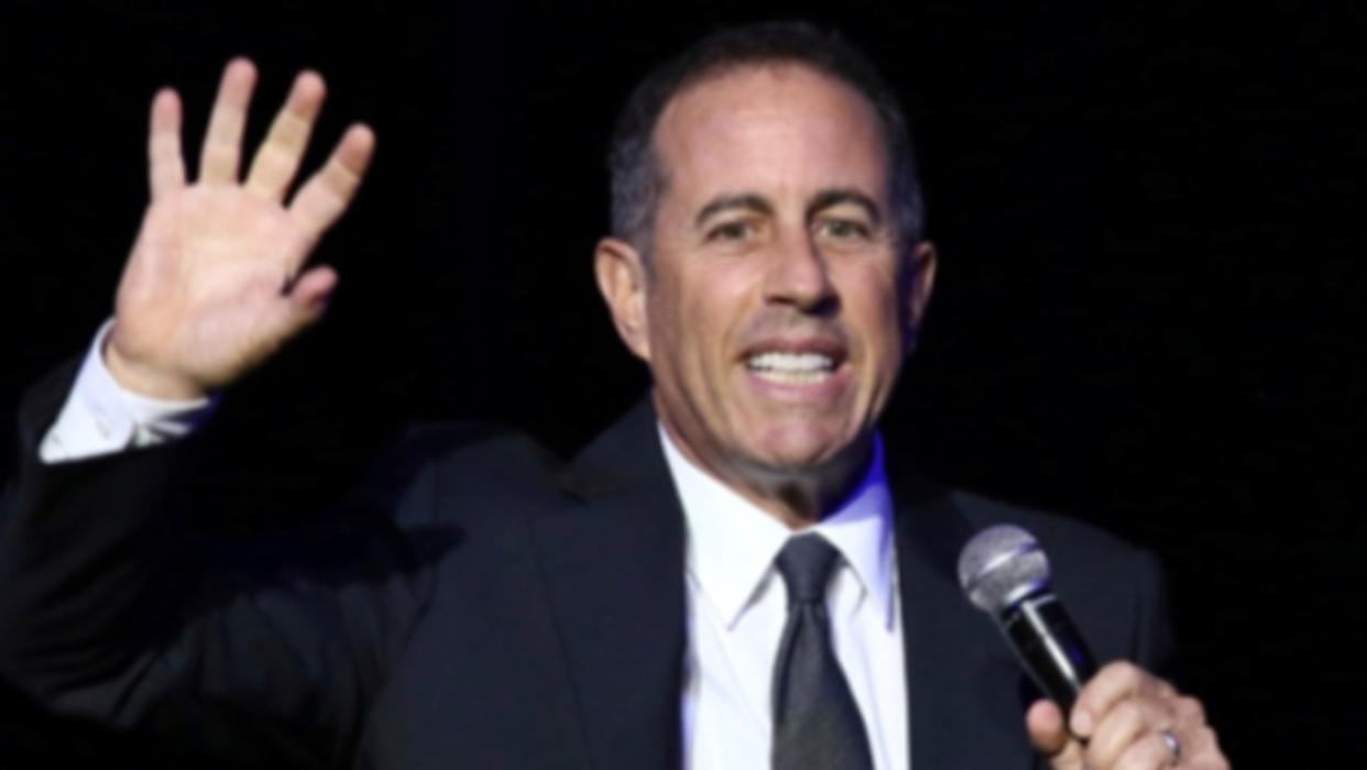 Comedian Jerry Seinfeld roasted a heckler during his Sydney show on Sunday night. Picture: AJA/Facebook