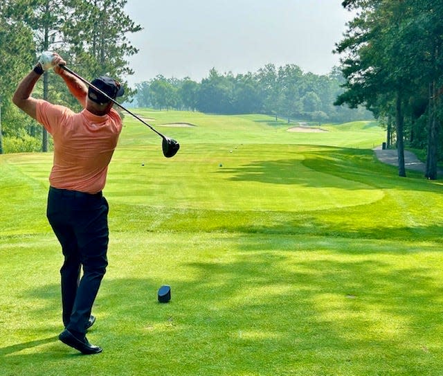 PGA Tour star Tom Lehman hit the opening shot for his new course design at Cragun’s Resort in his home state of Minnesota.