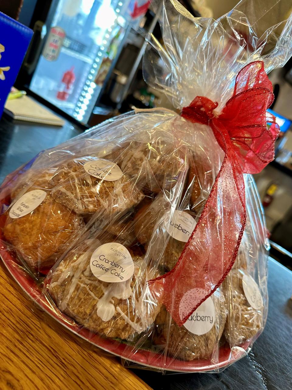 Who wouldn't love a basket full of muffins from Mulberry Lane Café in Melbourne?