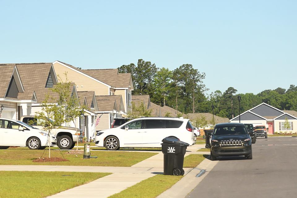 Construction continues off Sidbury Road of a new neighborhood beside and behind Sidbury Station Monday May 21, 2024 in Wilmington, N.C. KEN BLEVINS/STARNEWS