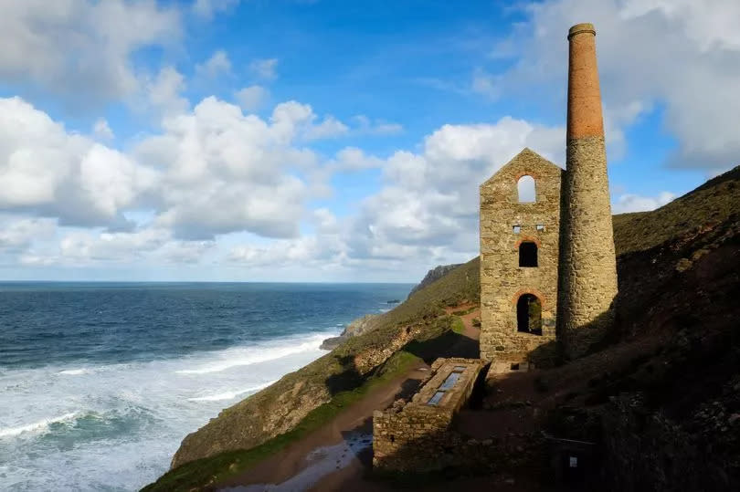 Towanroath Shaft engine house at Wheal Coates near St Agnes.