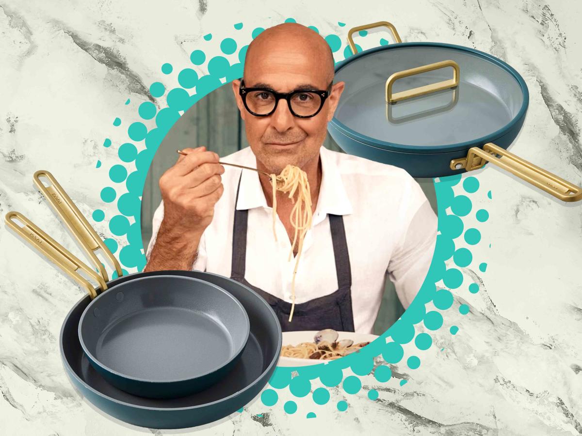 GreenPan x Stanley Tucci Cookware at Williams Sonoma