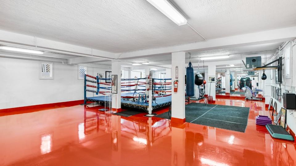 The garage turned boxing ring - Credit: Mike Ruiz