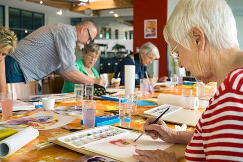 <span class="caption">Starting new conversations. </span> <span class="attribution"><a class="link " href="https://www.shutterstock.com/image-photo/woman-striped-red-white-shirt-working-431933083?src=GRvTAKqFyLmw0DkPJnipAA-1-5" rel="nofollow noopener" target="_blank" data-ylk="slk:Belushi/Shutterstock;elm:context_link;itc:0;sec:content-canvas">Belushi/Shutterstock</a></span>