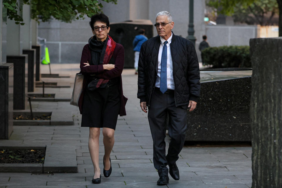 Joseph Bankman and Barbara Fried, arrive for the trial of their son, former FTX Chief Executive Sam Bankman-Fried, who is facing fraud charges over the collapse of the bankrupt cryptocurrency exchange, at Federal Court in New York City, U.S., October 26, 2023. REUTERS/Brendan McDermid