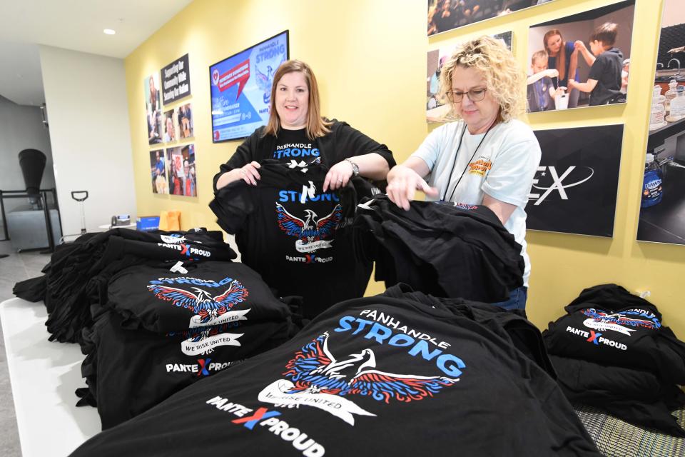 A Pantex Wildfire Relief fundraiser event was held Thursday, April 4, with a recognition ceremony, t-shirt and food trucks to support victims of the recent Texas Panhandle fires.
