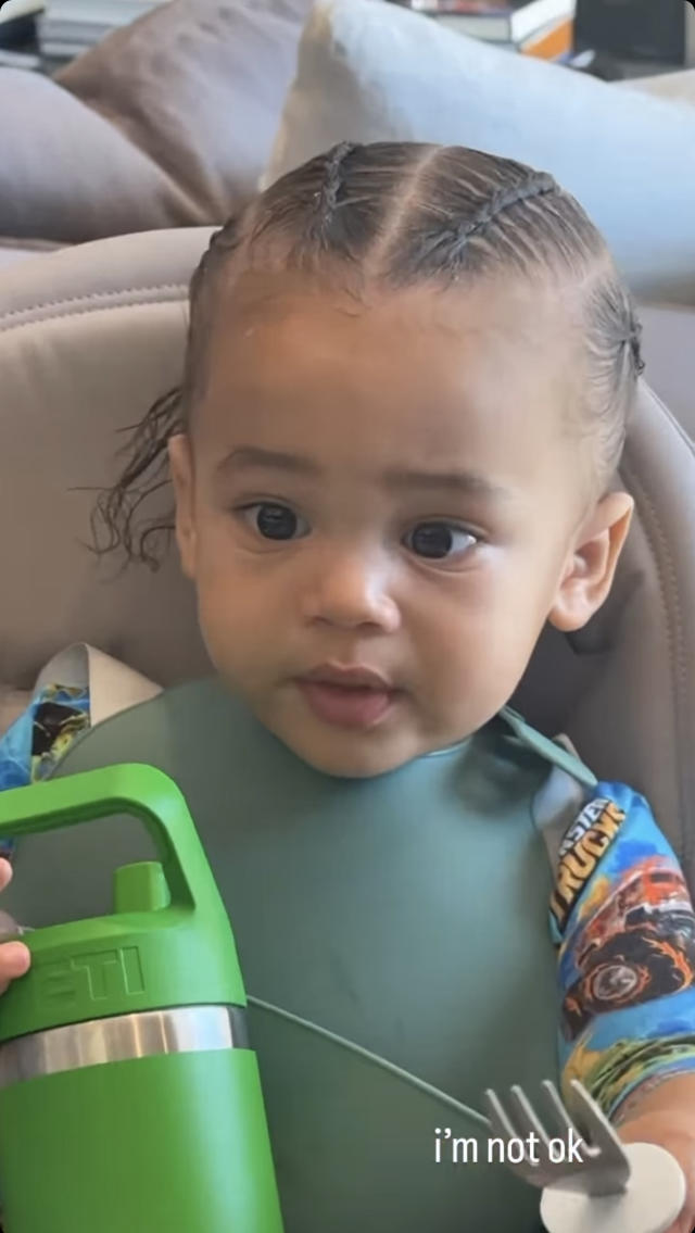 Kylie Jenner Shows Son Aire in TikTok Videos at His Cousin's Birthday Party