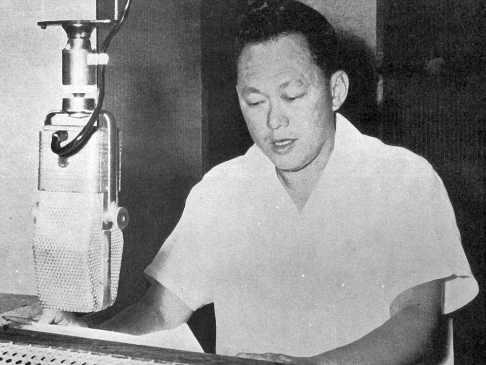 Lee Kuan Yew, Singapore’s first prime minister, in 1965.
