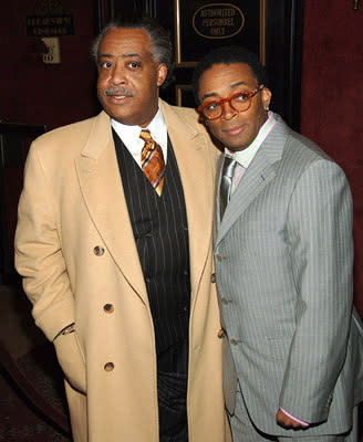 Reverend Al Sharpton and Spike Lee at the NY premiere of Universal Pictures' Inside Man