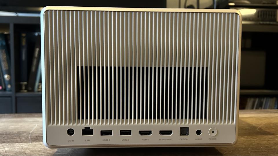 XGIMI Horizon Ultra back showing grills and ports