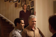 Brenda Strong, Jesse Metcalfe and Patrick Duffy in the "Dallas" Season 2 episode, "False Confessions."