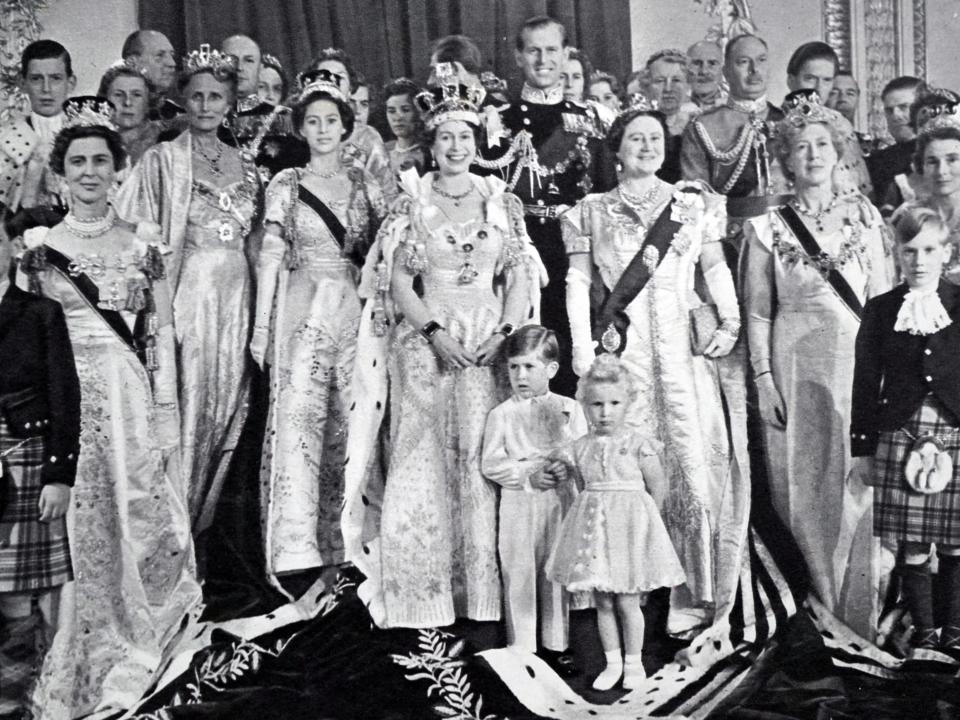 The coronation of Elizabeth II