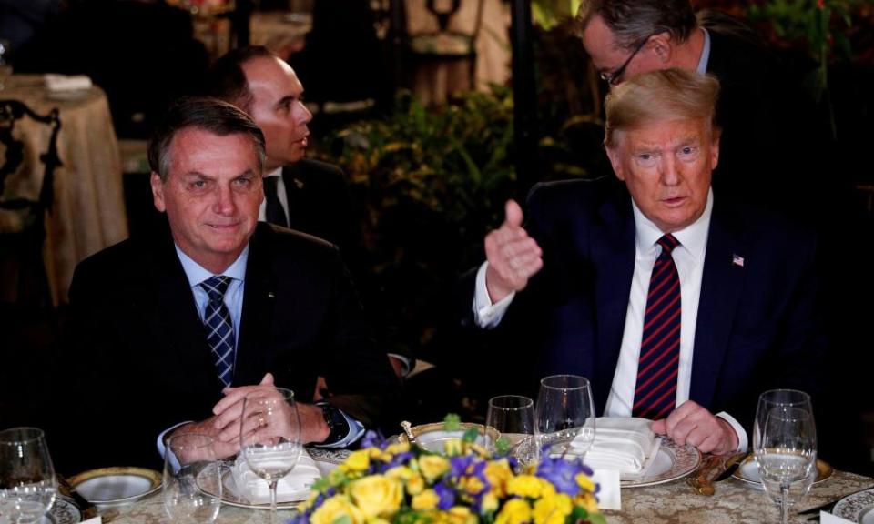 Jair Bolsonaro and Donald Trump in March 2020