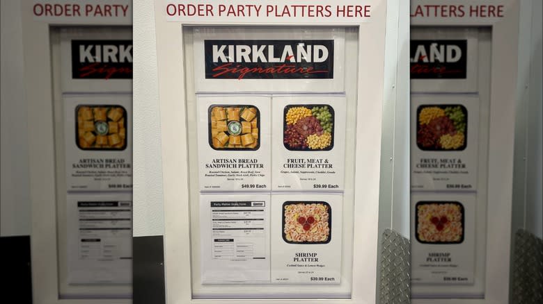 Costco party platter order kiosk