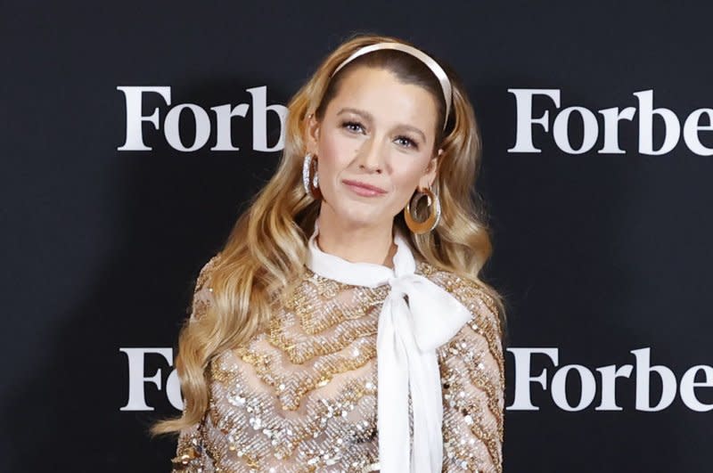 Blake Lively stars in "It Ends with Us," a new film based on the Colleen Hoover novel. File Photo by John Angelillo/UPI