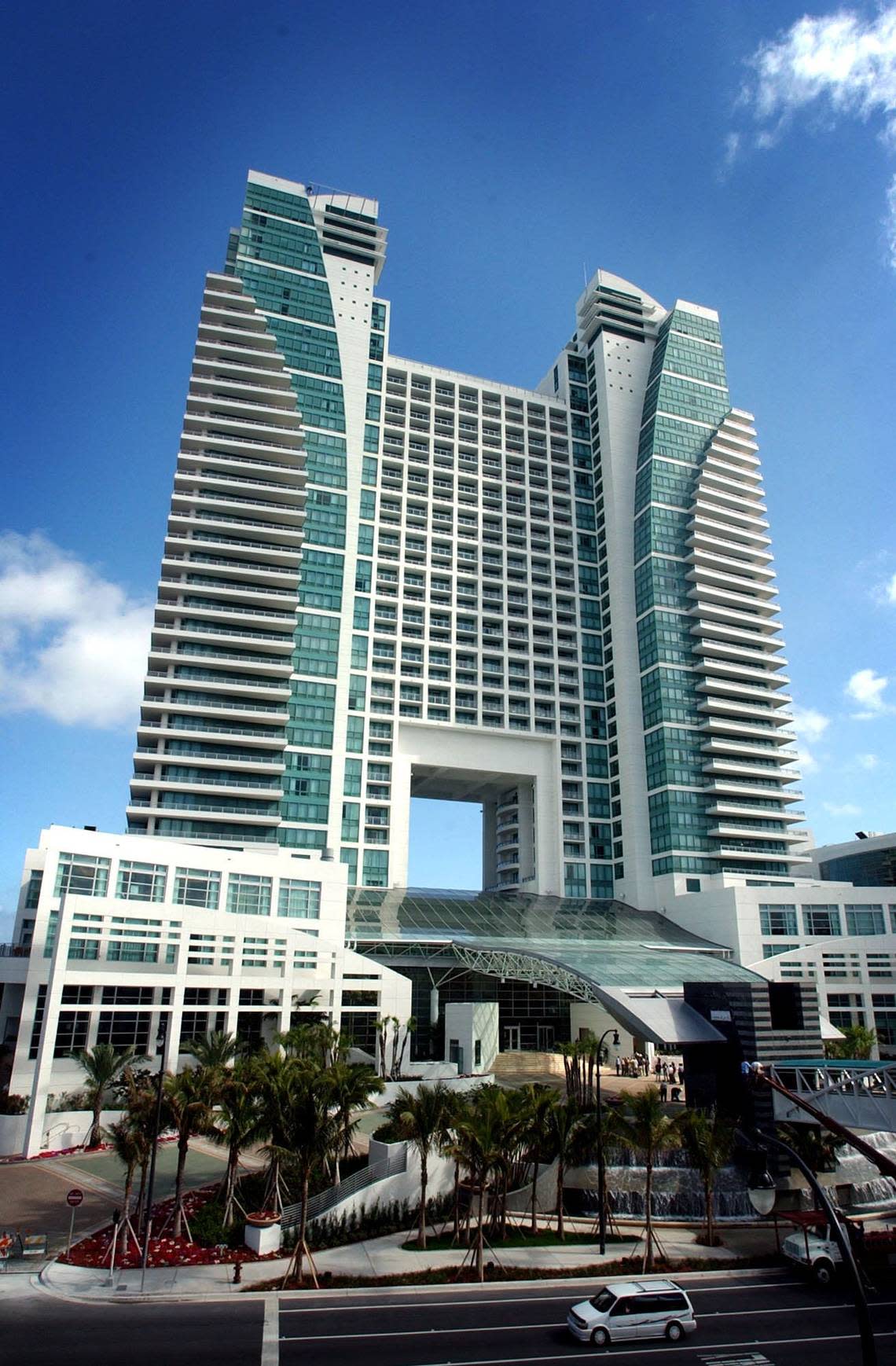 The Diplomat hotel and resort on the beach in Hollywood.