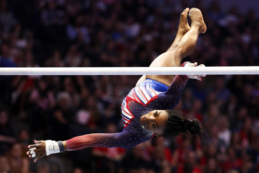 Sin duda Simone Biles  será una las de mayores atracciones de los Juegos de París (Credit: Matt Krohn-USA TODAY Sports vía Getty)