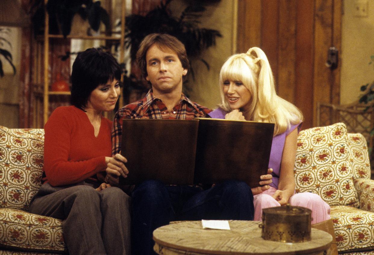 Suzanne Somers (right) as Chrissy in ABC's "Three's Company."