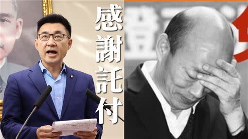  上任面臨「罷韓」挑戰…江啟臣：會協助韓國瑜市政把做好！（組合圖／翻攝臉書）