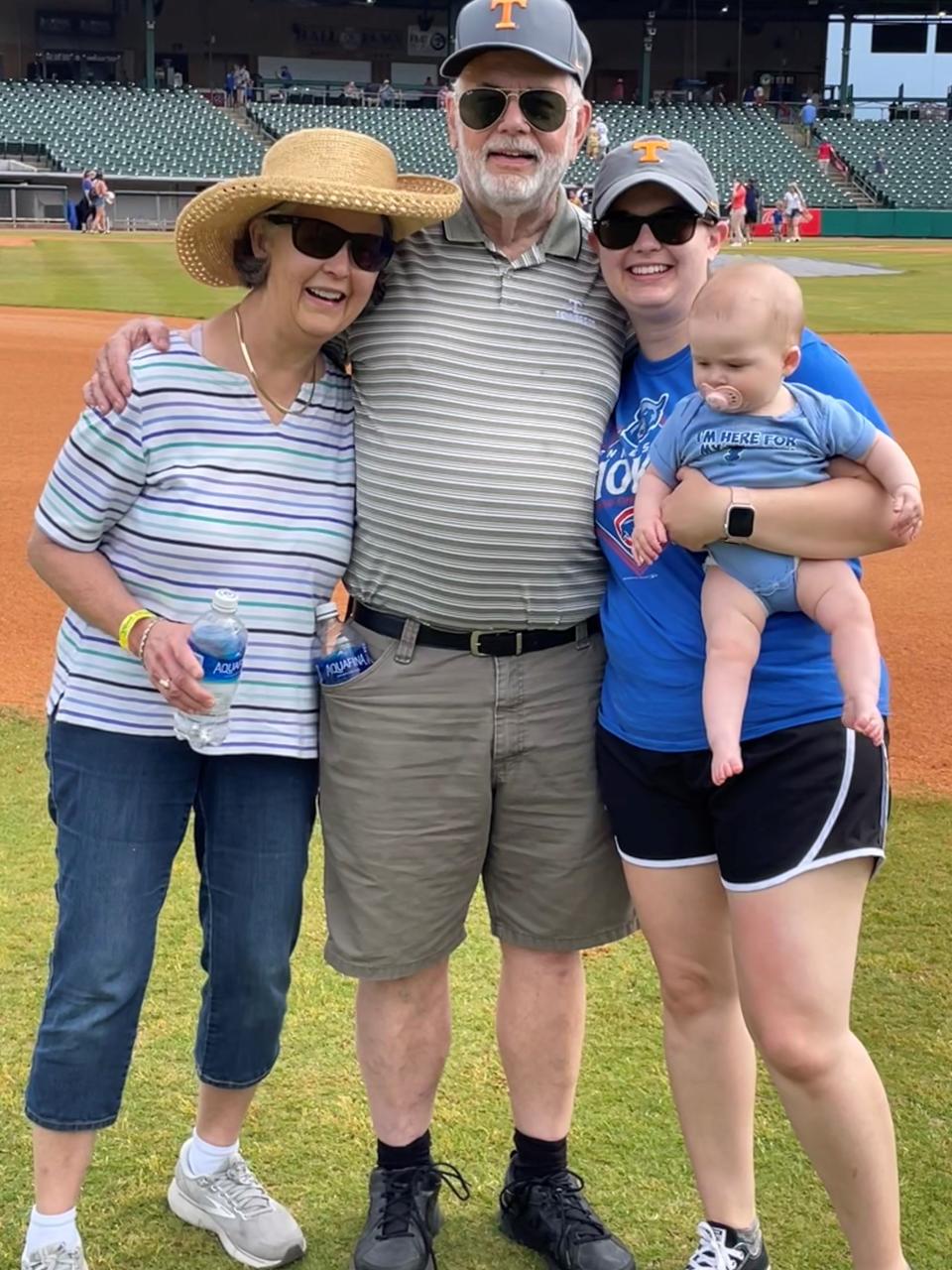 Dave Preuss, who died in December 2023, loved baseball and he loved his family − wife Nancy Pullen (left), daughter Elizabeth Golliher and grandson Ryan.