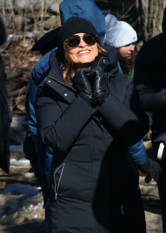 NEW YORK, NY - FEBRUARY 14: Mariska Hargitay is seen on the set of "Law and Order: SUV" on February 14, 2024 in New York City. (Photo by Jose Perez/Bauer-Griffin/GC Images)<p>Jose Perez/Bauer-Griffin/Getty Images</p>