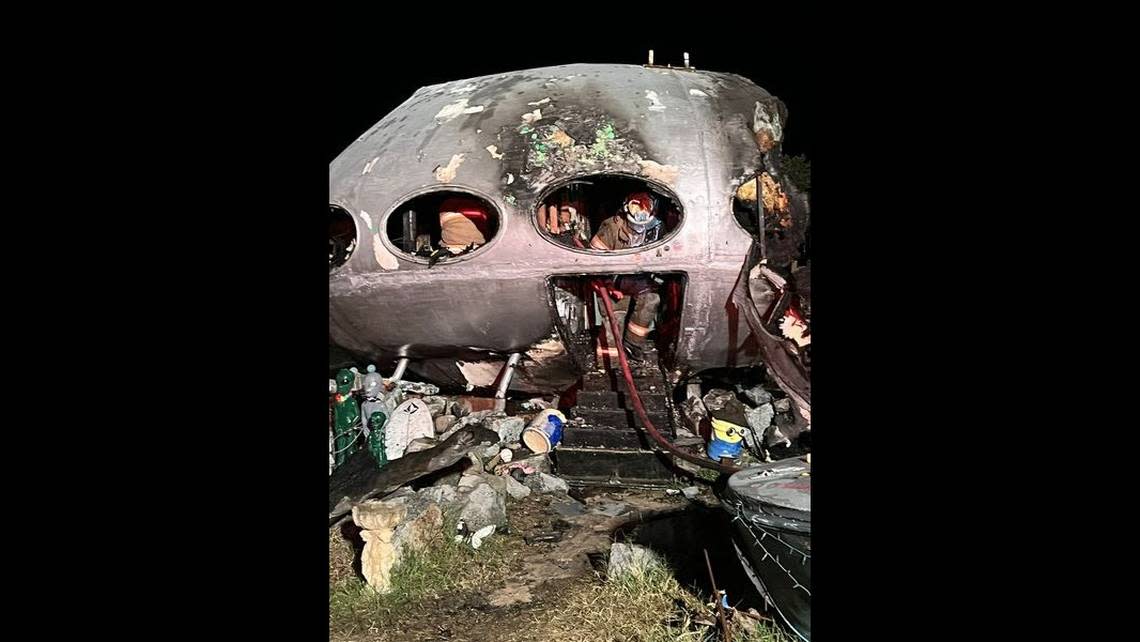 An piece of Outer Banks history — the so called “Frisco UFO” house — was destroyed in a fire, according an Oct. 20 Facebook post by the the Frisco Fire Department.