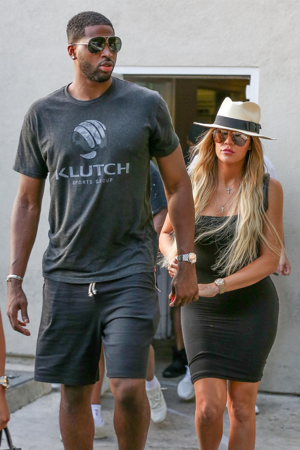 Khloé Kardashian and Tristan Thompson. (Photo: BACKGRID)