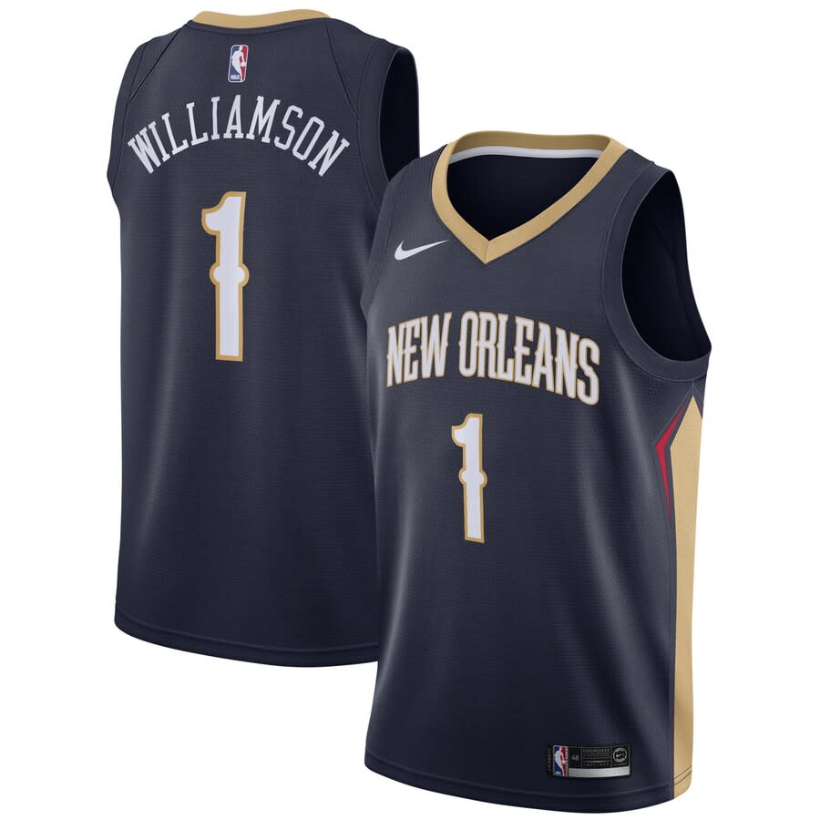 Zion Pelicans 2019 NBA Draft First Round Pick Jersey