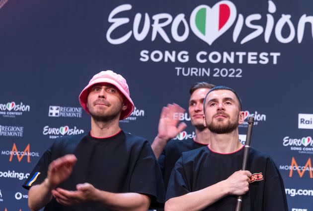 Kalush Orchestra pictured backstage after their Eurovision win (Photo: picture alliance via Getty Images)