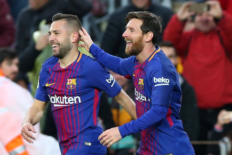 Lionel Messi y vuelve a reencontrarse con compañero clave para sus goles: Jordi Alba