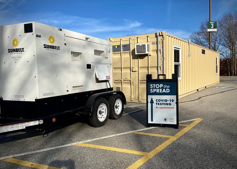 CIC Health of Cambridge will use a trailer unit set up in the parking lot of Bristol Community College to provide free COVID-19 testing.