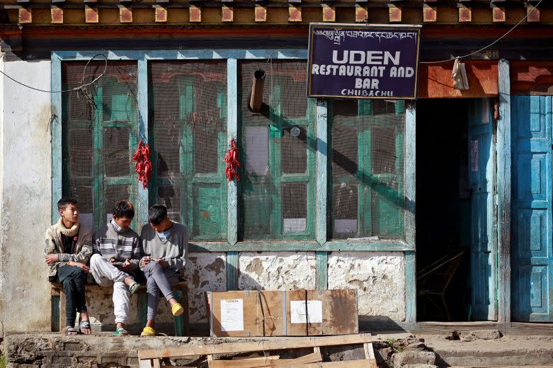 FILE PHOTO: Dance bars and mobile phones: changing face of Bhutan